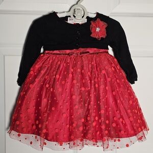 Blueberi Boulevard Black and Red Dress